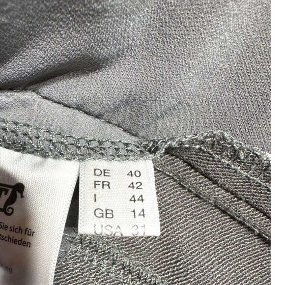 ELT Full Seat Riding Pants Gray Waist 31 - Picture 4 of 11